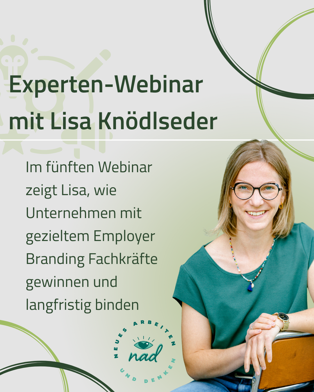 Webinar 05: Neue Wege zur Fachkräftebindung/ Employer Branding mit Lisa Knödlseder von nad