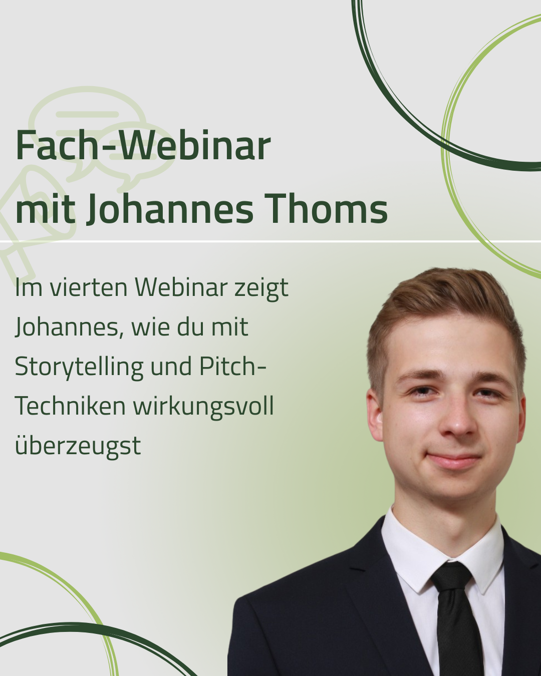 Webinar 04: Pitch-Training & Storytelling mit Johannes Thoms