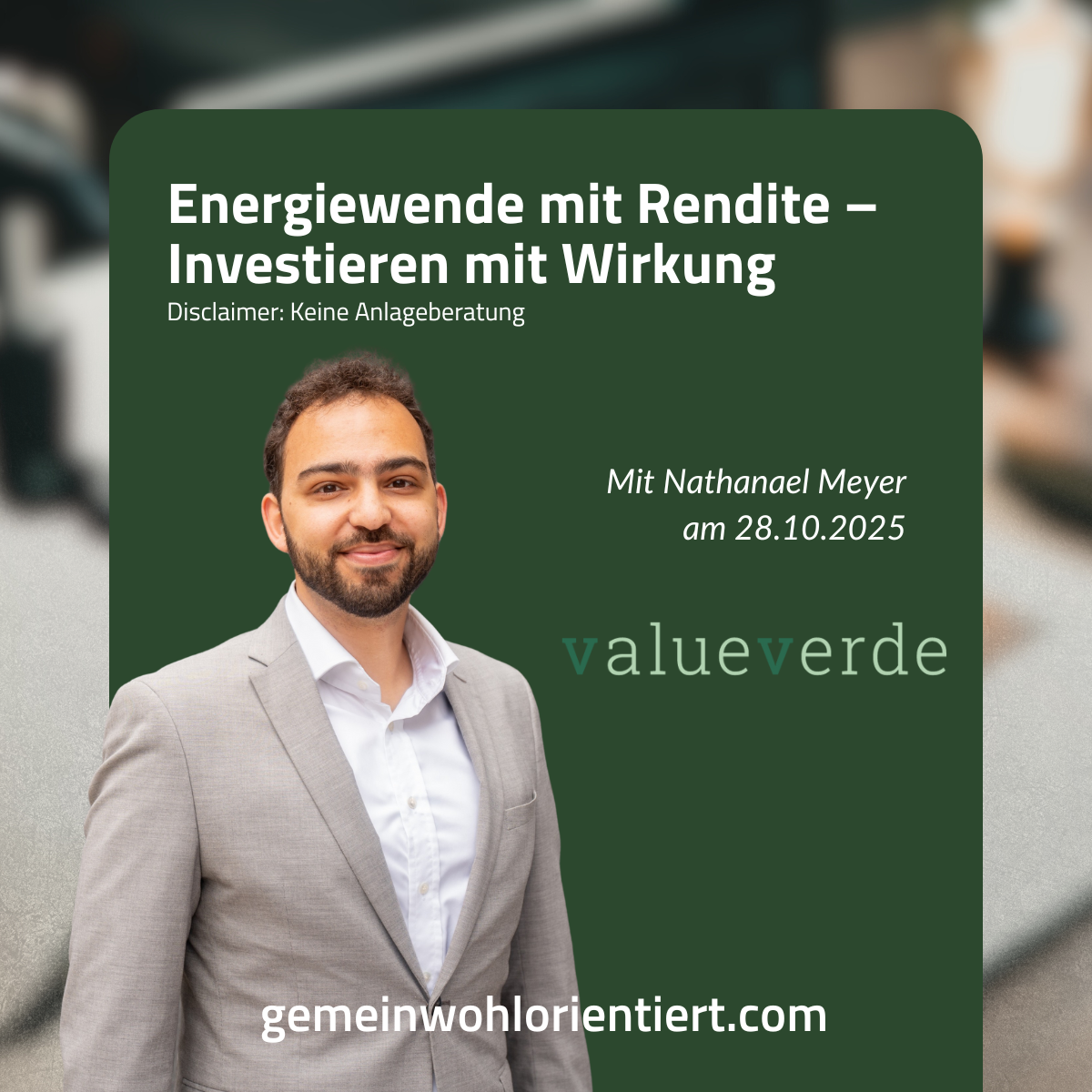 Podcast mit Nathanael Meyer: Energiewende mit Rendite – Investieren mit Wirkung